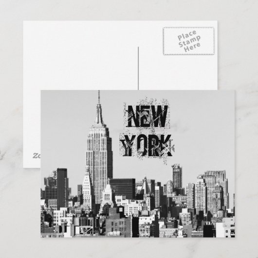 NYC Skyline II Briefkaart (Voorkant / Achterkant)