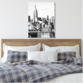 NYC Skyline II Canvas Afdruk (Insitu (Slaapkamer))
