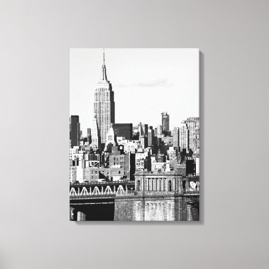 NYC Skyline II Canvas Afdruk (Voorkant)