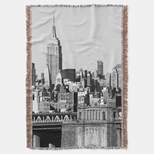 NYC Skyline II Deken (Voorkant Verticaal)