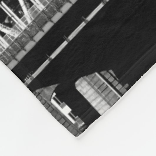 NYC Skyline II Fleece Deken (Hoek)