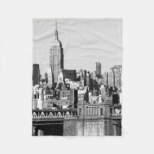 NYC Skyline II Fleece Deken