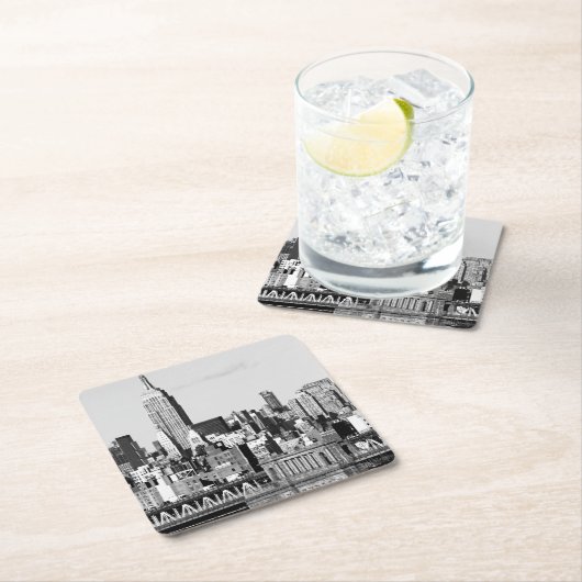 NYC Skyline II Kartonnen Onderzetters (Insitu)