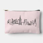 NYC Skyline illustratie make-up tas (Voorkant)