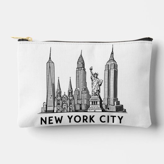 NYC Skyline Illustration with Statue of Liberty Etui (Voorkant)