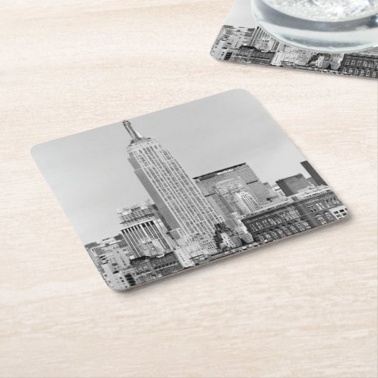 NYC Skyline IV Kartonnen Onderzetters (Schuin)
