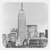 NYC Skyline IV Vierkante Sticker (Voorkant)