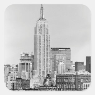 NYC Skyline IV Vierkante Sticker