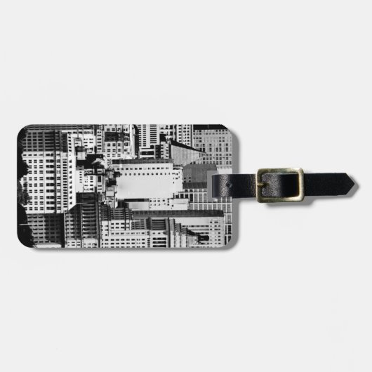 NYC Skyline IX Bagagelabel (Voorkant horizontaal)