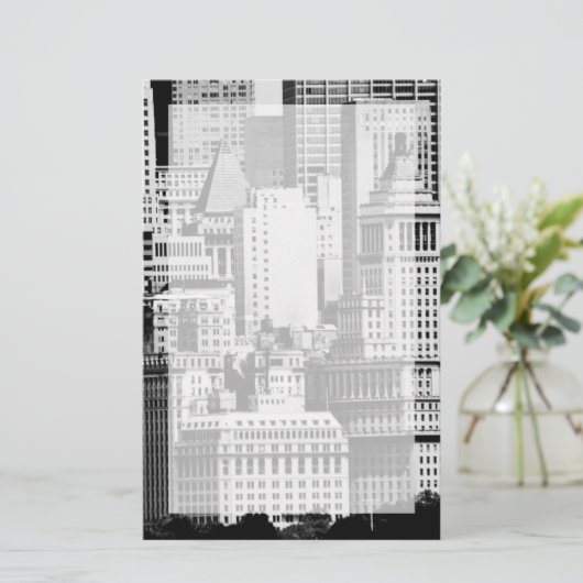 NYC Skyline IX Briefpapier (Staand voorkant)