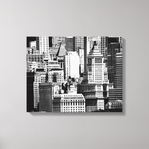 NYC Skyline IX Canvas Afdruk