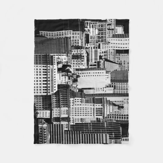 NYC Skyline IX Fleece Deken (Voorkant)