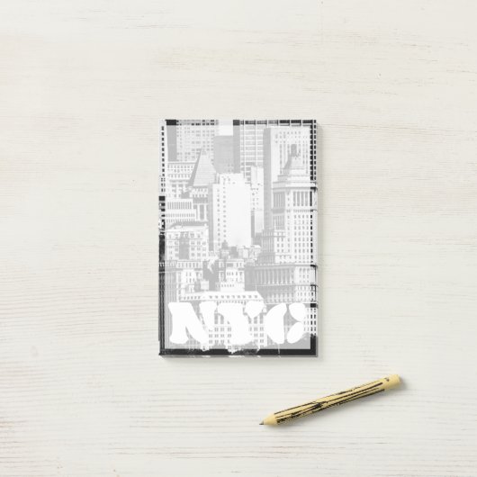 NYC Skyline IX Post-it® Notes (Op bureau)