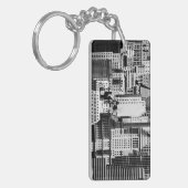 NYC Skyline IX Sleutelhanger (Voorkant Links)