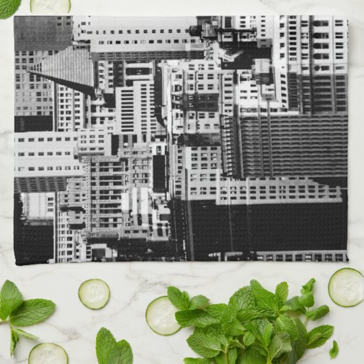 NYC Skyline IX Theedoek (Gevouwen)