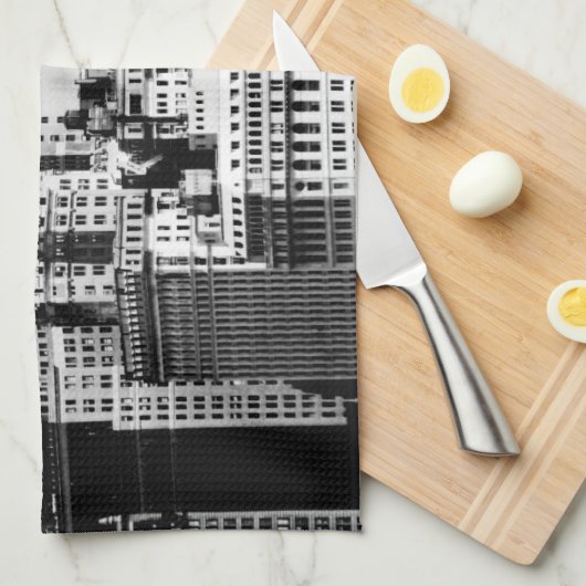 NYC Skyline IX Theedoek (Quarter Fold)