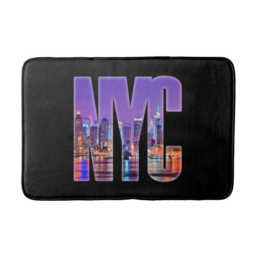 NYC Skyline (licht) Badmat (Voorkant)