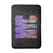 NYC Skyline (licht) Badmat (Voorkant Verticaal)