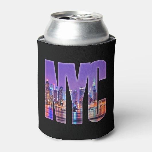 NYC Skyline (licht) Blikjeskoeler (Blikje Voorkant)