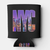 NYC Skyline (licht) Blikjeskoeler (Achterkant)