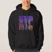 NYC Skyline (licht) Hoodie (Voorkant)