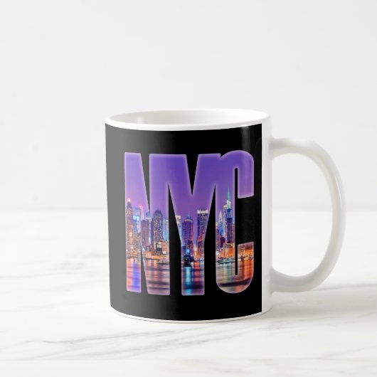 NYC Skyline (licht) Koffiemok (Rechts)