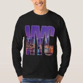 NYC Skyline (licht) T-shirt (Voorkant)