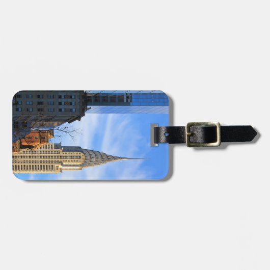 NYC Skyline: Midtown Uitzicht van het Chrysler-geb Bagagelabel (Voorkant horizontaal)
