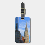 NYC Skyline: Midtown Uitzicht van het Chrysler-geb Bagagelabel (Voorkant verticaal)