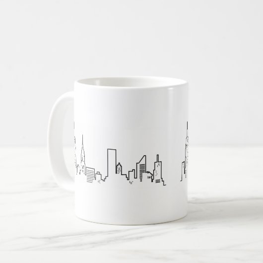 NYC Skyline Mok (Voorkant links)