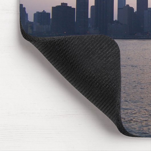 NYC Skyline op de East River Mousepad Muismat (Hoek)