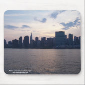 NYC Skyline op de East River Mousepad Muismat (Voorkant)