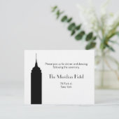 NYC Skyline Recption Card - Empire State Building Kaart (Staand voorkant)