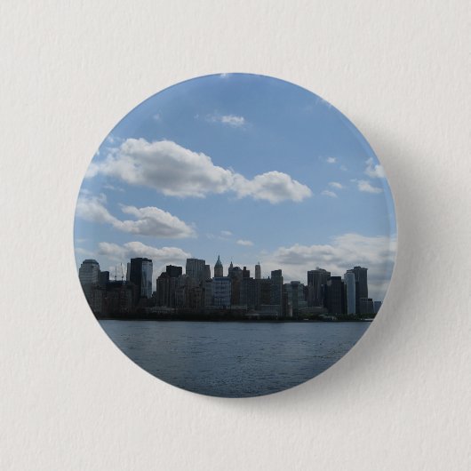 NYC-skyline Ronde Button 5,7 Cm (Voorkant)