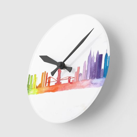 NYC skyline Ronde Klok (Hoek)