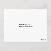 NYC Skyline Silhouet Blauw Sterrentafel Nummer Briefkaart (Achterkant)