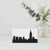 NYC Skyline Silhouet, ESB #1 Visitekaartje (Staand voorkant)