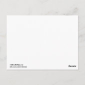 NYC Skyline Silhouet Rood Sterrentafelnummer Briefkaart (Achterkant)