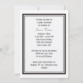 NYC Skyline Silhouette #2 DIY Baby shower Kaart (Achterkant)