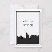 NYC Skyline Silhouette #2 DIY RSVP (Voorkant)