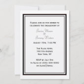 NYC Skyline Silhouette #2 DIY Verloving Kaart (Achterkant)