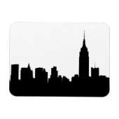 NYC Skyline Silhouette, Empire State Bldg #1 Magneet (Horizontaal)