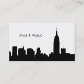 NYC Skyline Silhouette, Empire State Bldg #1 Visitekaartje (Voorkant)