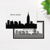 NYC Skyline Silhouette, ESB #1 - We zijn verhuisd Visitekaartje (Bureau)