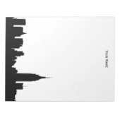 NYC Skyline Silhouette Notitieblok (Voorkant)