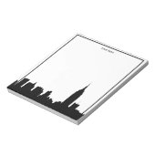 NYC Skyline Silhouette, omgeven Notitieblok (Linkerzijde)