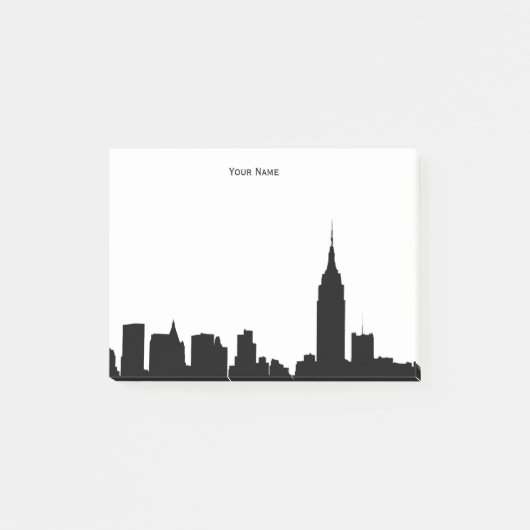NYC Skyline Silhouette Post-it® Notes (Voorkant)