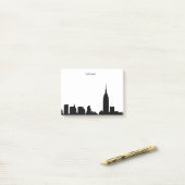 NYC Skyline Silhouette Post-it® Notes (Op bureau)