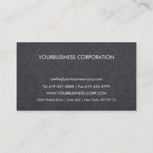 NYC Skyline Silhouette Visitekaartje (Achterkant)