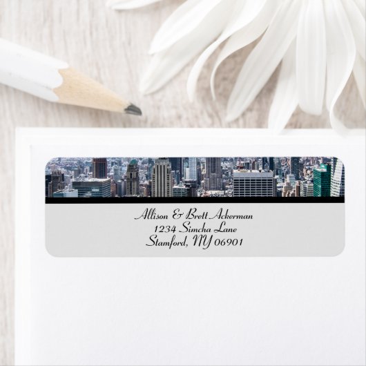 NYC Skyline Star Retouradres Label I (Insitu)